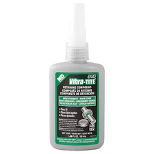 Vibra-Tite 54850 Retaining Compound, 548 Series, Green, Liquid, High Strength, picture