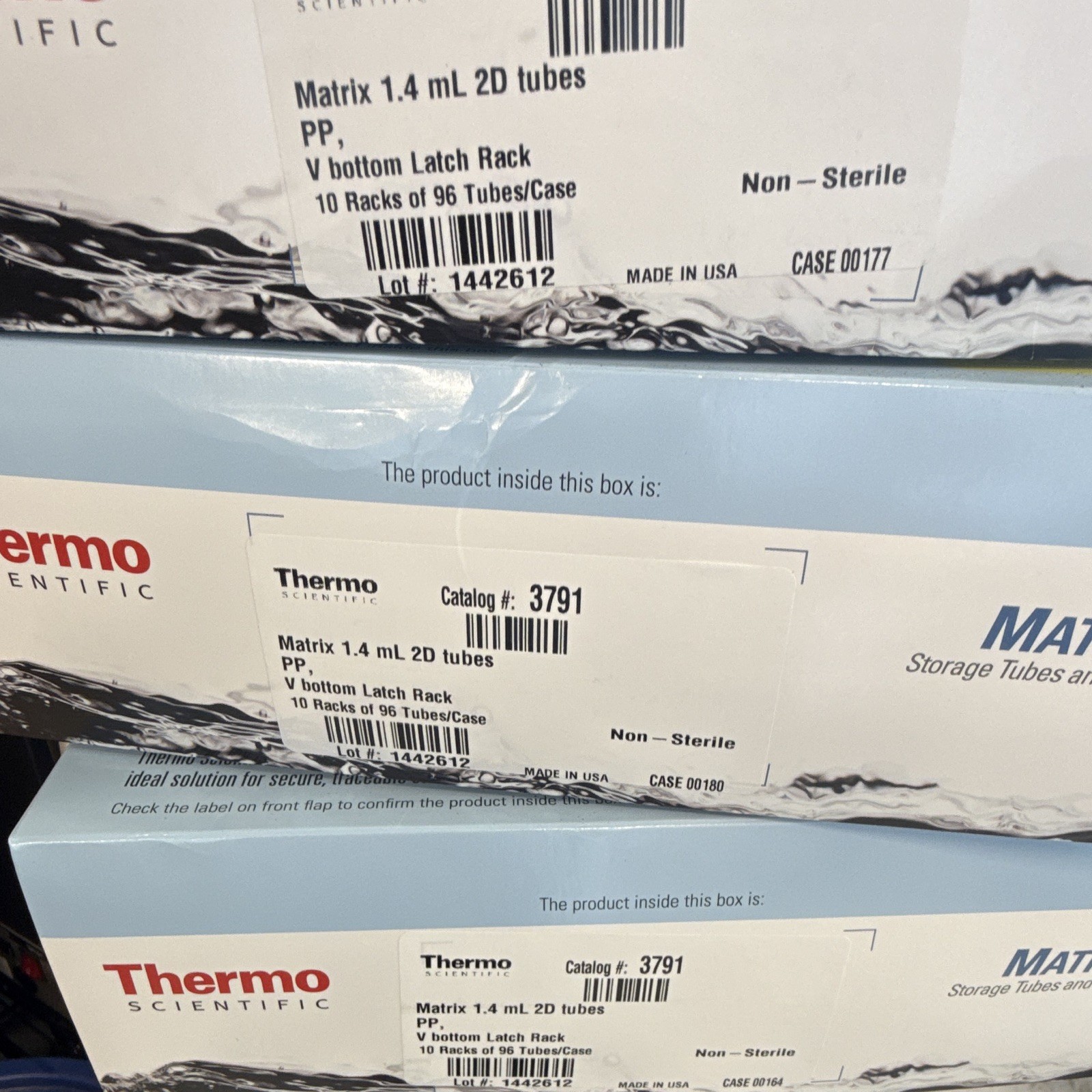 Promo 5x Cases Thermo Scientific Matrix 1.4mL 2D Polypropylene Tubes MPN 3791