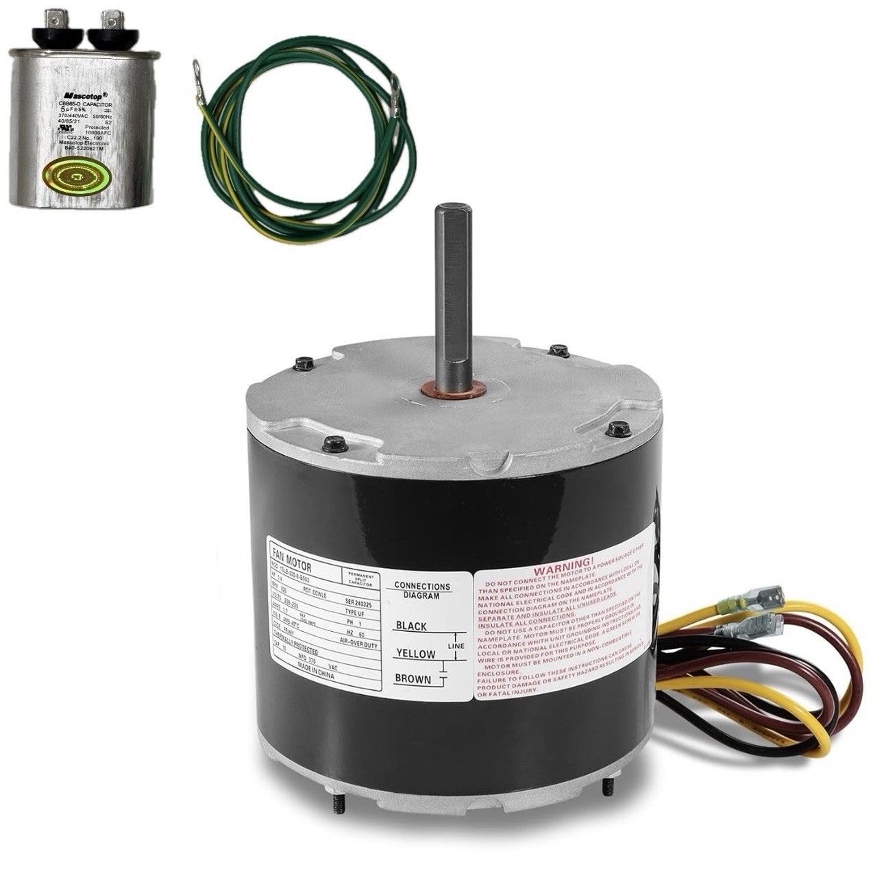 12Y65 HVAC Condenser Fan Motor 1/4 HP 100483-43 for Interlink, Lennox YSLB-220-8 12Y65 HVAC Condenser Fan Motor 1/4 HP 100483-43 for Interlink, Lennox YSLB-220-8