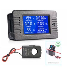 100A AC Digital Power Panel Meter Monitor Power Energy Voltmeter Ammeter 80-260V picture