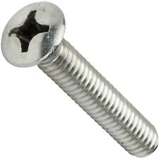 12-24 Phillips Oval Head Machine Screws Stainless Steel Countersunk All Sizes picture