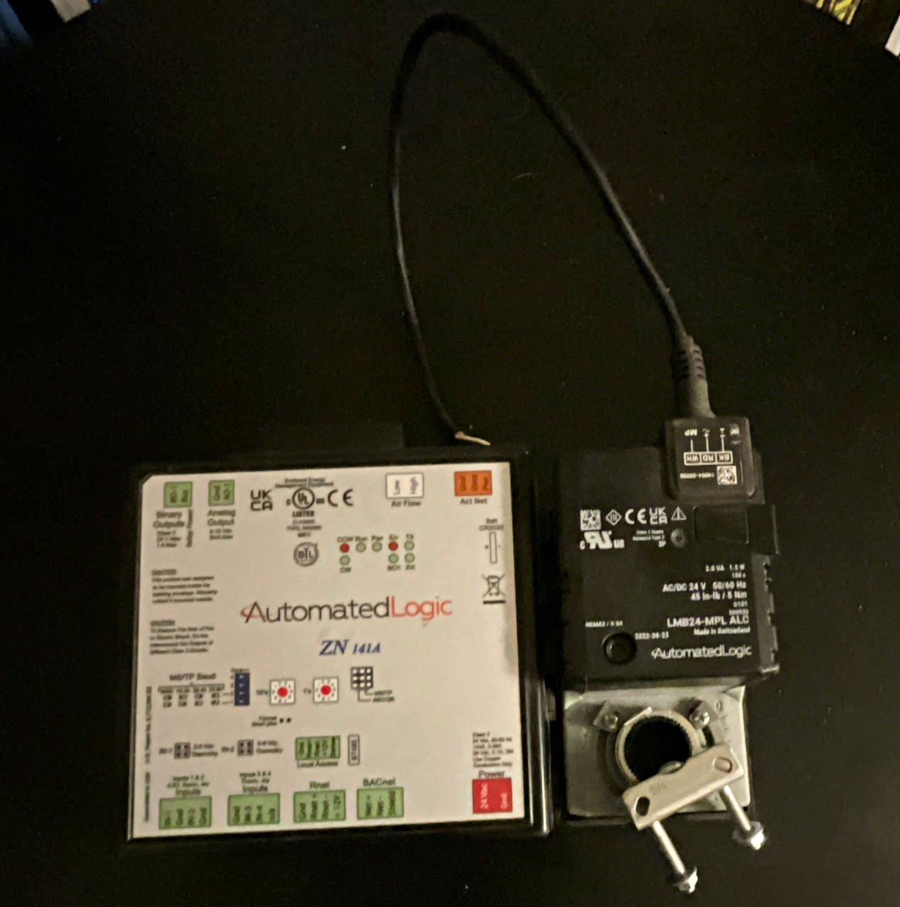 Automated Logic ZN 141A VAV Control Module w/ Damper Actuator 24V 0.9A Automated Logic ZN 141A VAV Control Module w/ Damper Actuator 24V 0.9A
