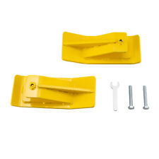 2pcs  Tractor Bucket Ski Edge Tamer Skid Protector Snow Leaf Removal Yellow picture