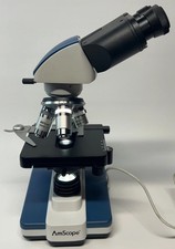 AmScope B120C 40X-2500X LED Lab Microscope 3D Stage - Tested / Cord Included picture