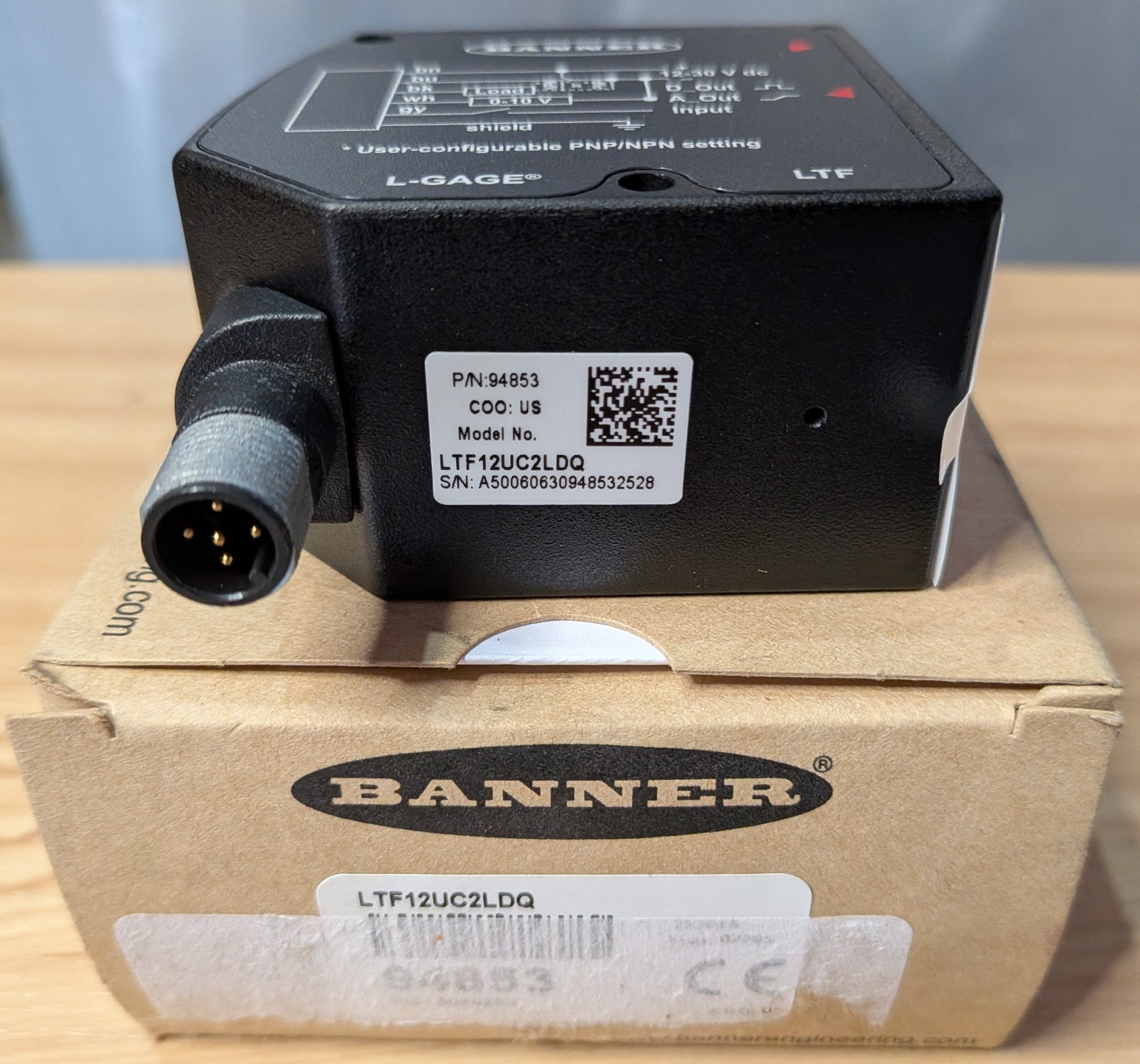 BANNER LTF12UC2LDQ Laser displacement sensor BANNER LTF12UC2LDQ Laser displacement sensor