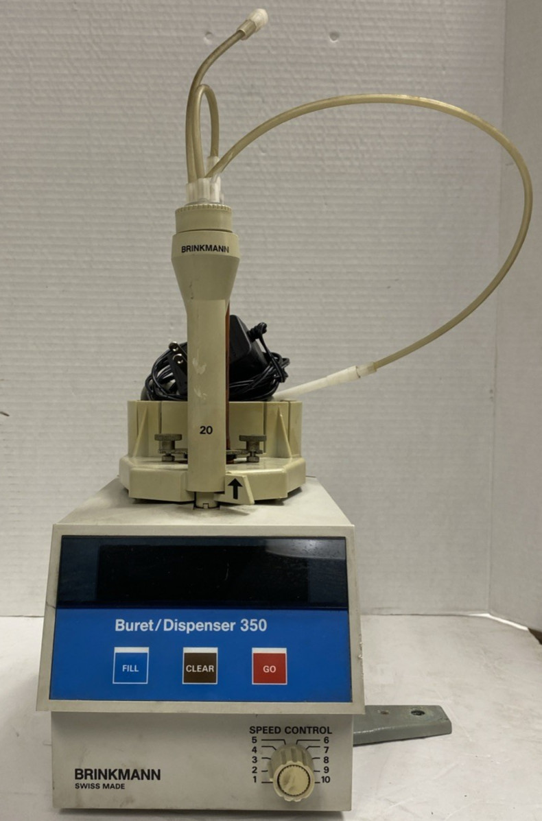 Brinkmann Buret/Dispenser 350, 240V, 15VA, 50/60Hz Brinkmann Buret/Dispenser 350, 240V, 15VA, 50/60Hz