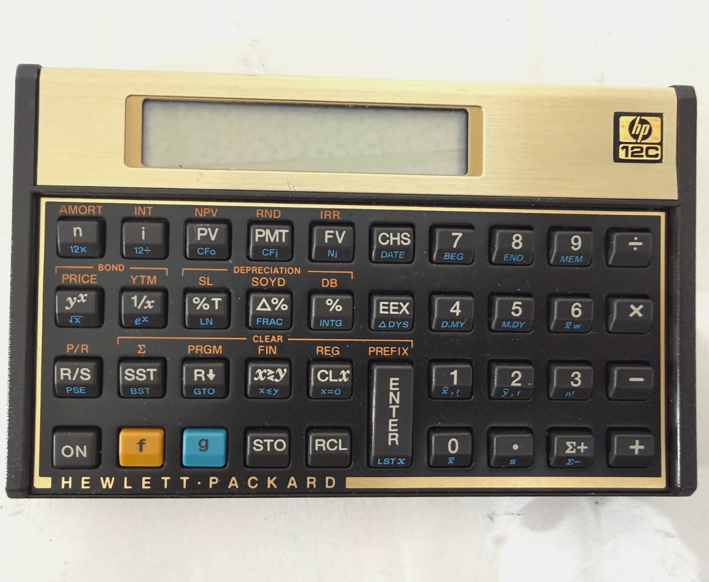 HP 12c Financial Calculator Hewlett Packard | Missing Battery Lid