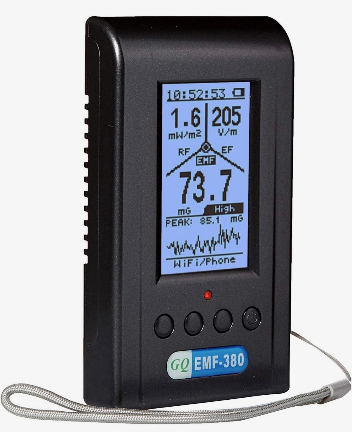 GQ EMF-380V2 3in1 EMF Meter RF detector up to 8GHz & 2.5Ghz RF Spectrum Analyzer
