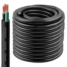 18/3 SOOW Wire 100FT, 18 AWG 600V SOOW Bulk Cable, 18 Gauge 3 Conductor Portable picture