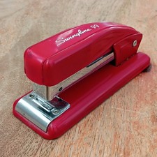 Vintage 1960s Swingline 99 Stapler Red Metal Made In USA 4.5 Inches Long  picture