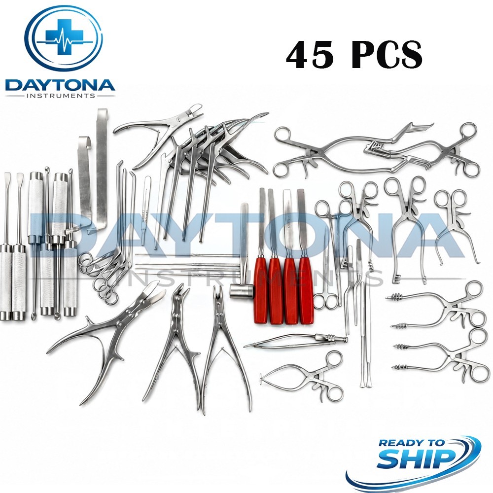 Spine Laminectomy Set 45 Pcs Complete Orthopedic Surgical Instruments set Spine Laminectomy Set 45 Pcs Complete Orthopedic Surgical Instruments set