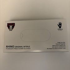 Rhino Original Blue Nitrile Medium Gloves Box of 100 picture