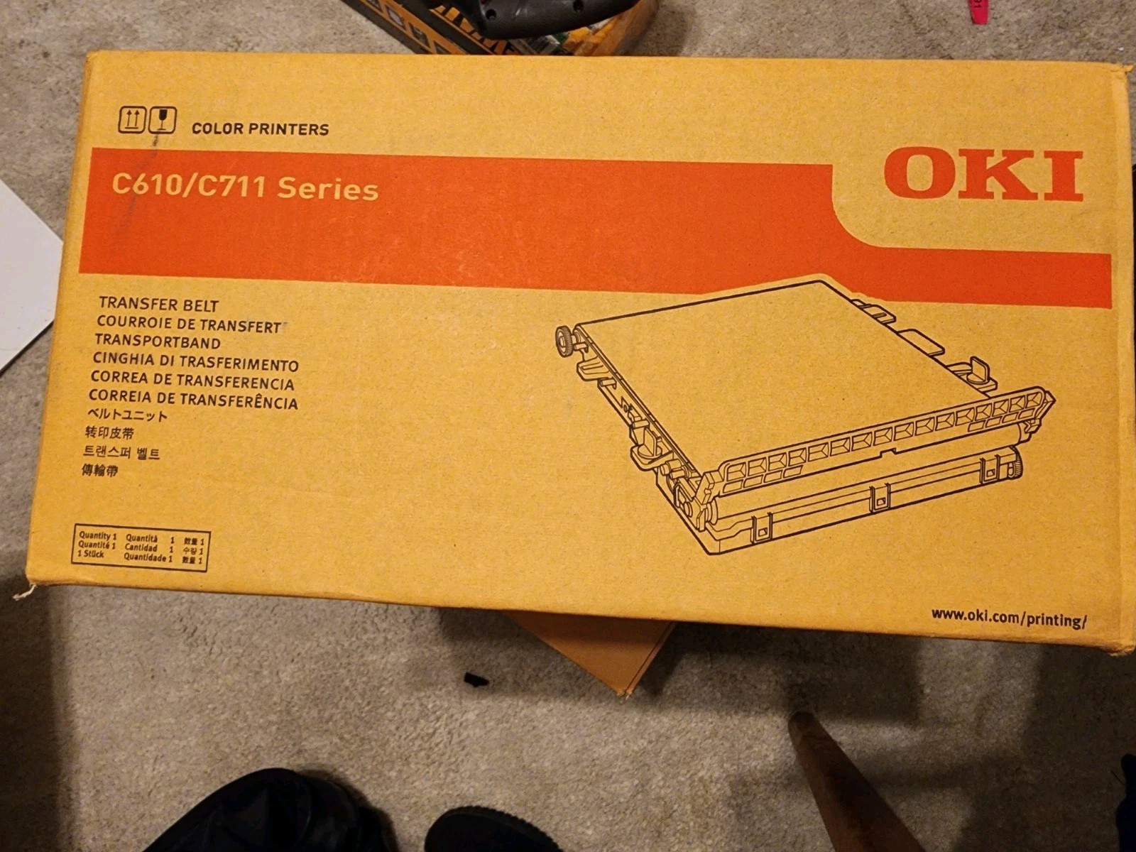 Oki C711 C610 MPS610 Transfer Belt NEW Sealed 44341902 44341901 Oki C711 C610 MPS610 Transfer Belt NEW Sealed 44341902 44341901