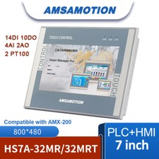 7'' PLC All in One AMX-S7-200 MR0701NE Ethernet Monitor 16DI 16DO 4AI 2AO HMI picture