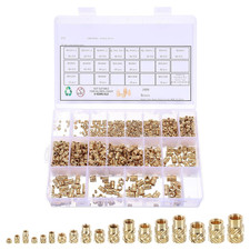 1000Pcs M2 M2.5 M3 M4 M5 M6 Metric Threaded Inserts Brass Heat Set picture