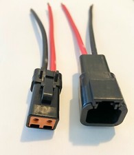 10 AWG Assembled Deutsch DTP 2 Pin waterproof connector 6