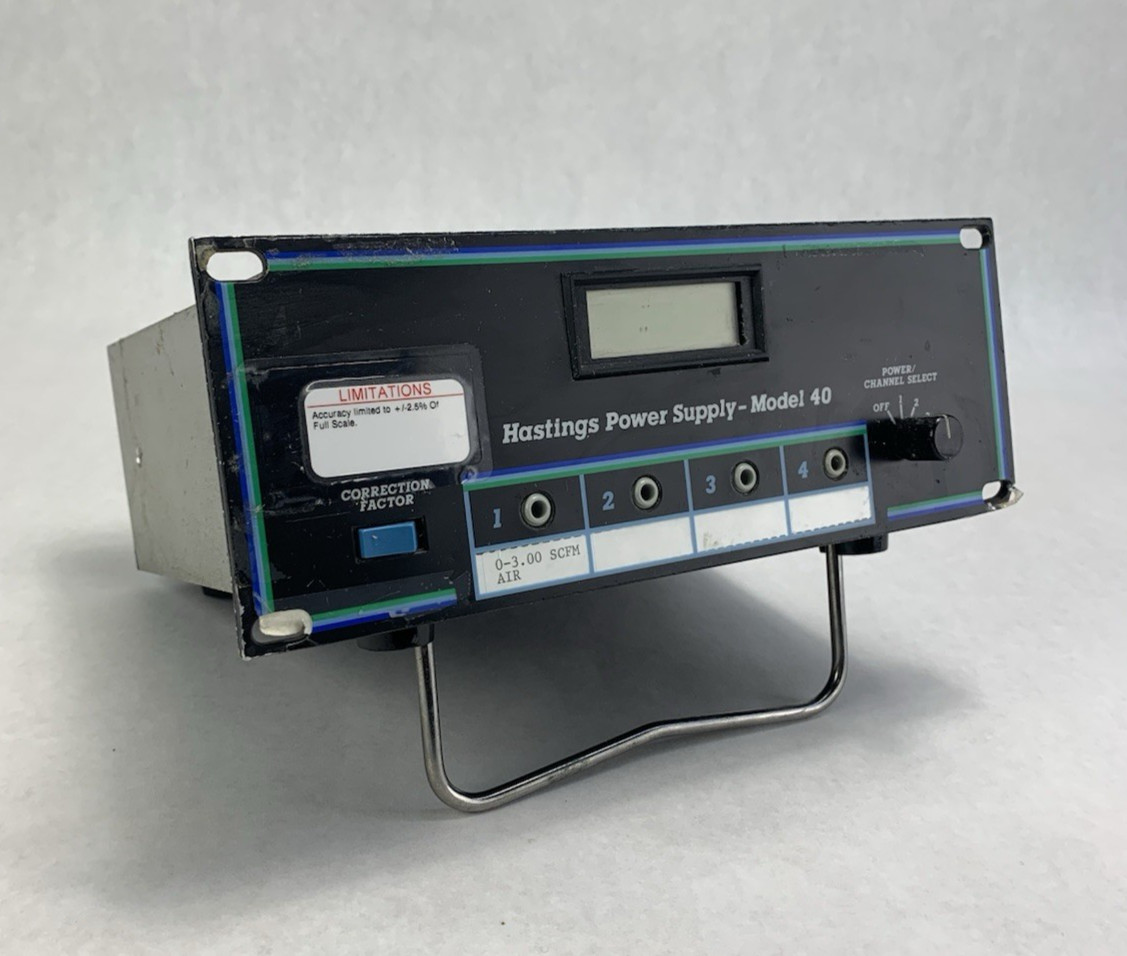 Hastings Model 40 4-Channel Mass Flow Controller Power Supply Used Hastings Model 40 4-Channel Mass Flow Controller Power Supply Used