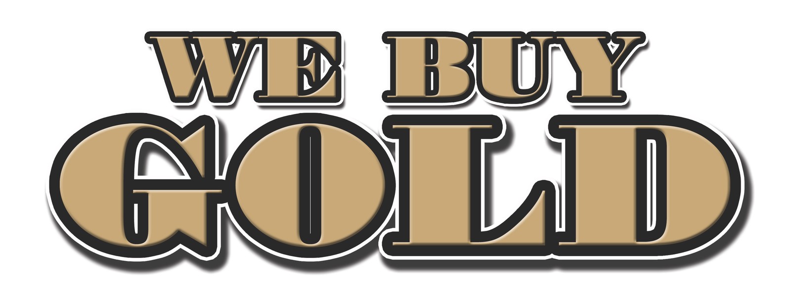WE BUY GOLD DECAL sticker pawn jewelry store cash marketing promotional WE BUY GOLD DECAL sticker pawn jewelry store cash marketing promotional