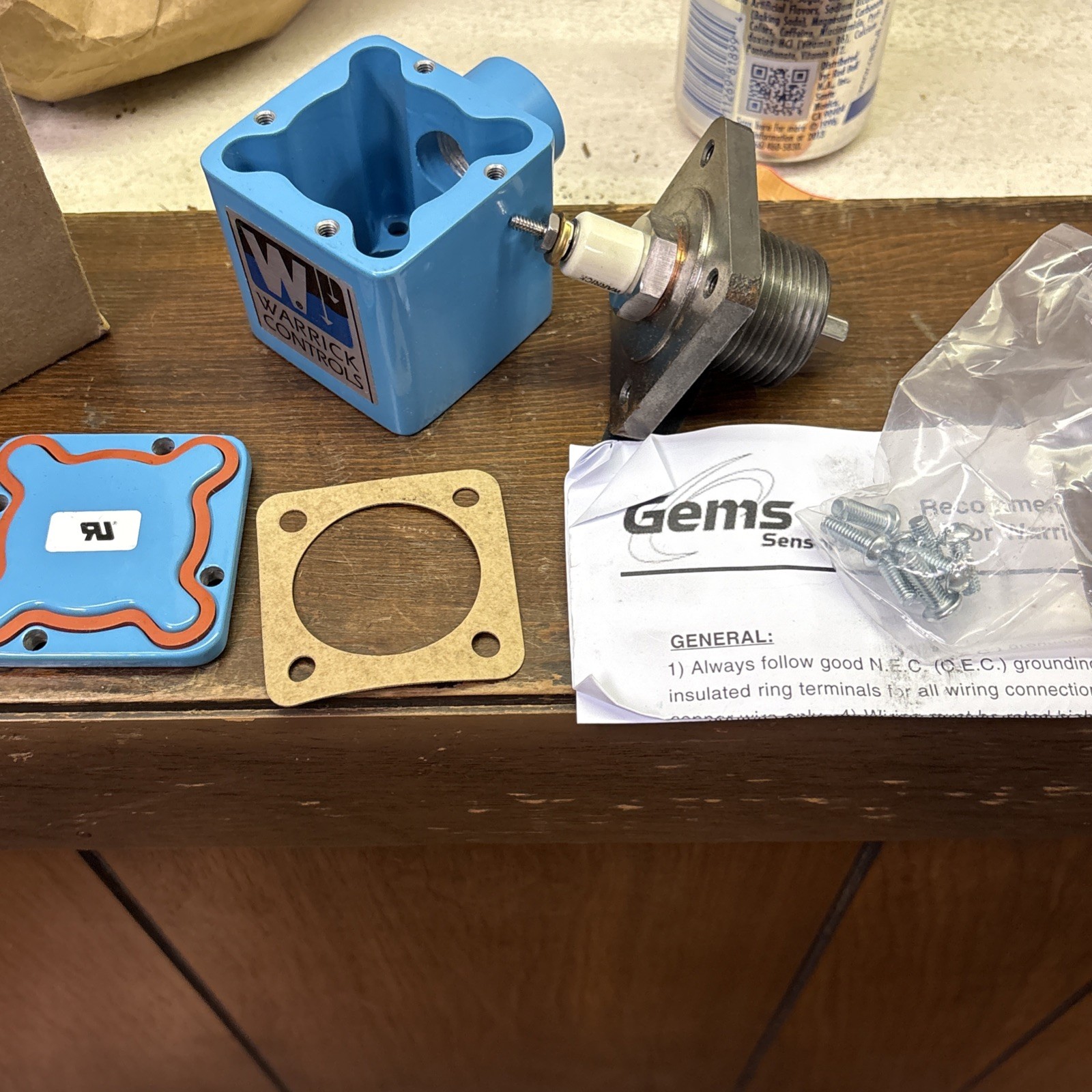 New Warrick Controls Gems Sensors 3E1A Threaded Single Probe Fitting 1 New Warrick Controls Gems Sensors 3E1A Threaded Single Probe Fitting 1
