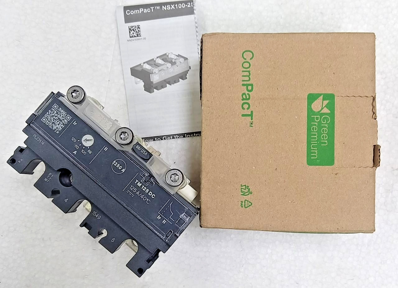 Schneider Electric C163TM125D trip unit TM125DC ComPacT NSX160 DC 125A 3P 3D