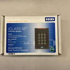 HID MULTICLASS SE RPK40 KEYPAD WALL SWITCH READER 921PTNNEK00000 PRE-OWNED picture
