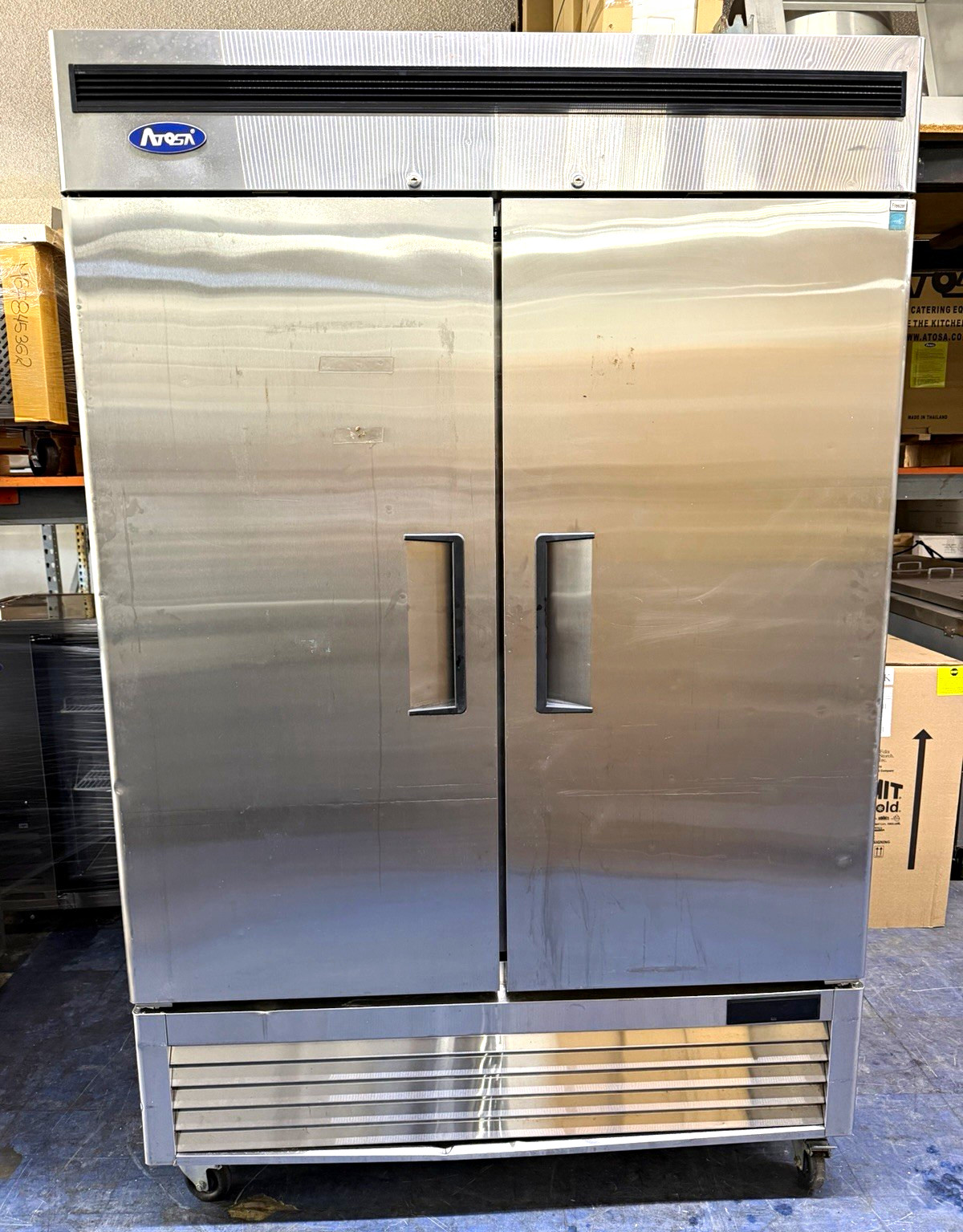 Atosa Reach-In Freezer 2 Solid Doors 43.8 cu ft Model MBF8503GR Atosa Reach-In Freezer 2 Solid Doors 43.8 cu ft Model MBF8503GR