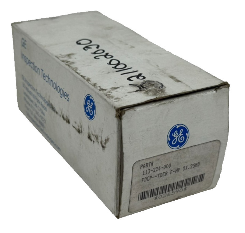 NEW GE INSPECTION 113-224-000 ULTRASONIC TRANSDUCER FDCP--XDCR F-HP 5X.25MD NEW GE INSPECTION 113-224-000 ULTRASONIC TRANSDUCER FDCP--XDCR F-HP 5X.25MD