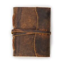 Leather Journal Writing Notebook 220 Pages, Vintage Paper Diary, Sketchbook Gift picture