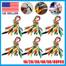 Lot of Mutimeter LEAD and 5 Colors Test Lead Cable Set Crocodile Alligator Clips picture
