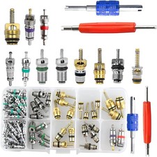 102PCS Car AC Valve Core Kit R134A R12 with Dual Remover Tool picture
