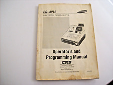 SAMSUNG ER-4915 CASH REGISTER OPERATOR'S AND PROGRAMMING MANUAL picture