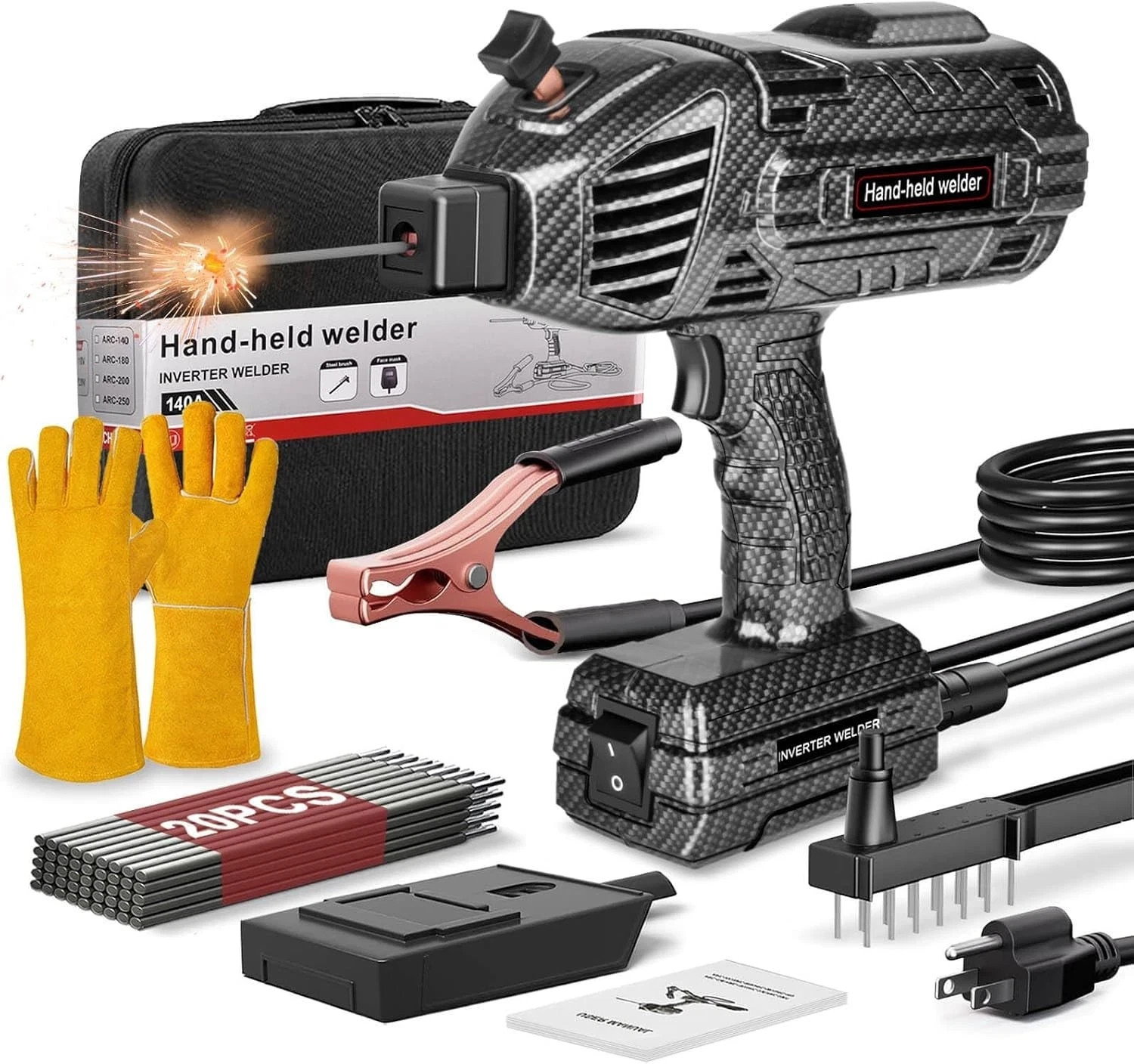 Saker Portable Electric Welding Machine,110V Portable Welder Handheld with IG