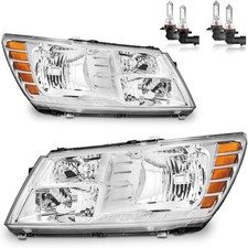 Pair of  Headlights Assembly for 2009-2020 DODGE JOURNEY Headlamp Replacement Ch picture