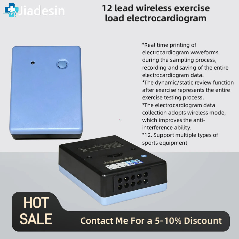 12-Lead Wireless Exercise Stress ECG Transmitter Test System + Software 12-Lead Wireless Exercise Stress ECG Transmitter Test System + Software