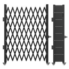 Uimoso Single Folding Security Gate Folding Door Gate 7.25 ft x 7.8 ft Fold Gate picture