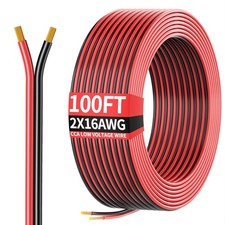 16 Gauge Wire 16awg Automotive Wire Electrical Wire 100ft 2 Conductor Red Black picture