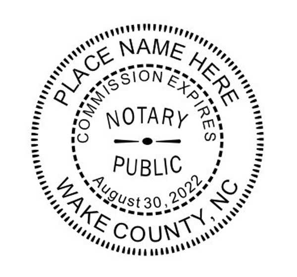 State of North Carolina | Custom Round Self-Inkin Notary Public Stamp Ideal 400R State of North Carolina | Custom Round Self-Inkin Notary Public Stamp Ideal 400R