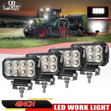 4pcs 80W LED Work Lights Cab Driving Lamp Flood for Case IH John Deere Tractor picture
