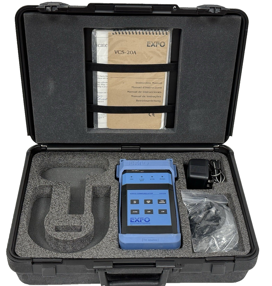 Exfo VCS-20A SM Multifuction Fiber Optic Talk Set VCS-20A-03BL VCS-20A-02B VCS20 Exfo VCS-20A SM Multifuction Fiber Optic Talk Set VCS-20A-03BL VCS-20A-02B VCS20