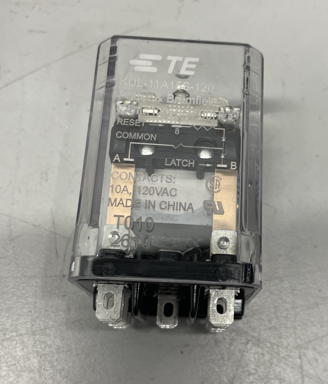 (Lot Of 25) P&B/TE Power Relay 120VAC 10A DPDT(38.9x35.7x54.8)mm KUL-11A15S-120