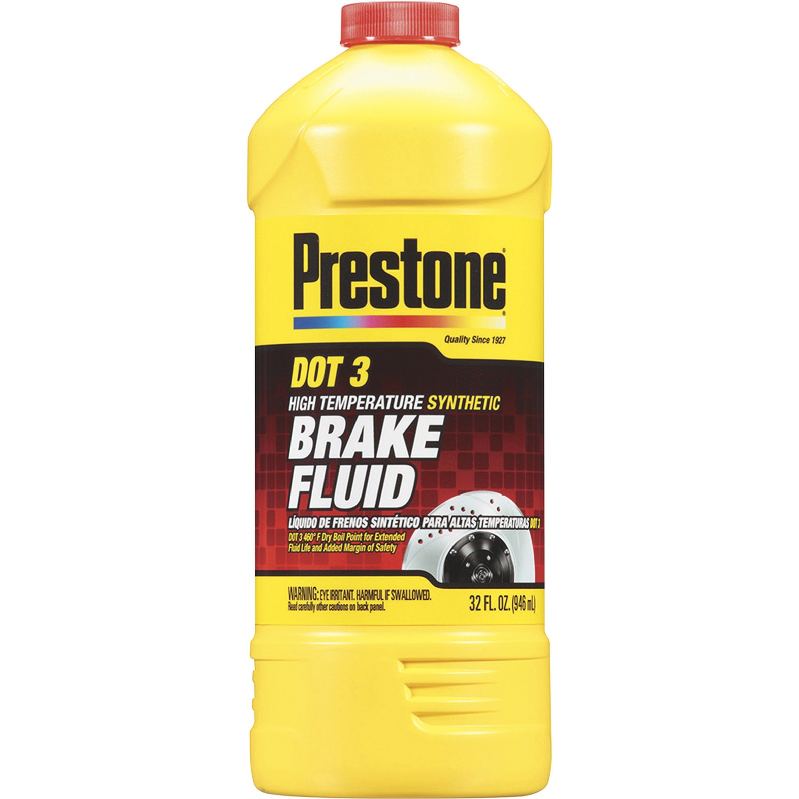 Prestone Synthetic Brake Fluid, High Temperature, 32 Oz., Model# PRESAS401Y