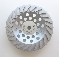 3PCS 7” 24 Turbo Segments Professioal Diamond Grinding Cup Wheel-PREMIUM QUALITY picture