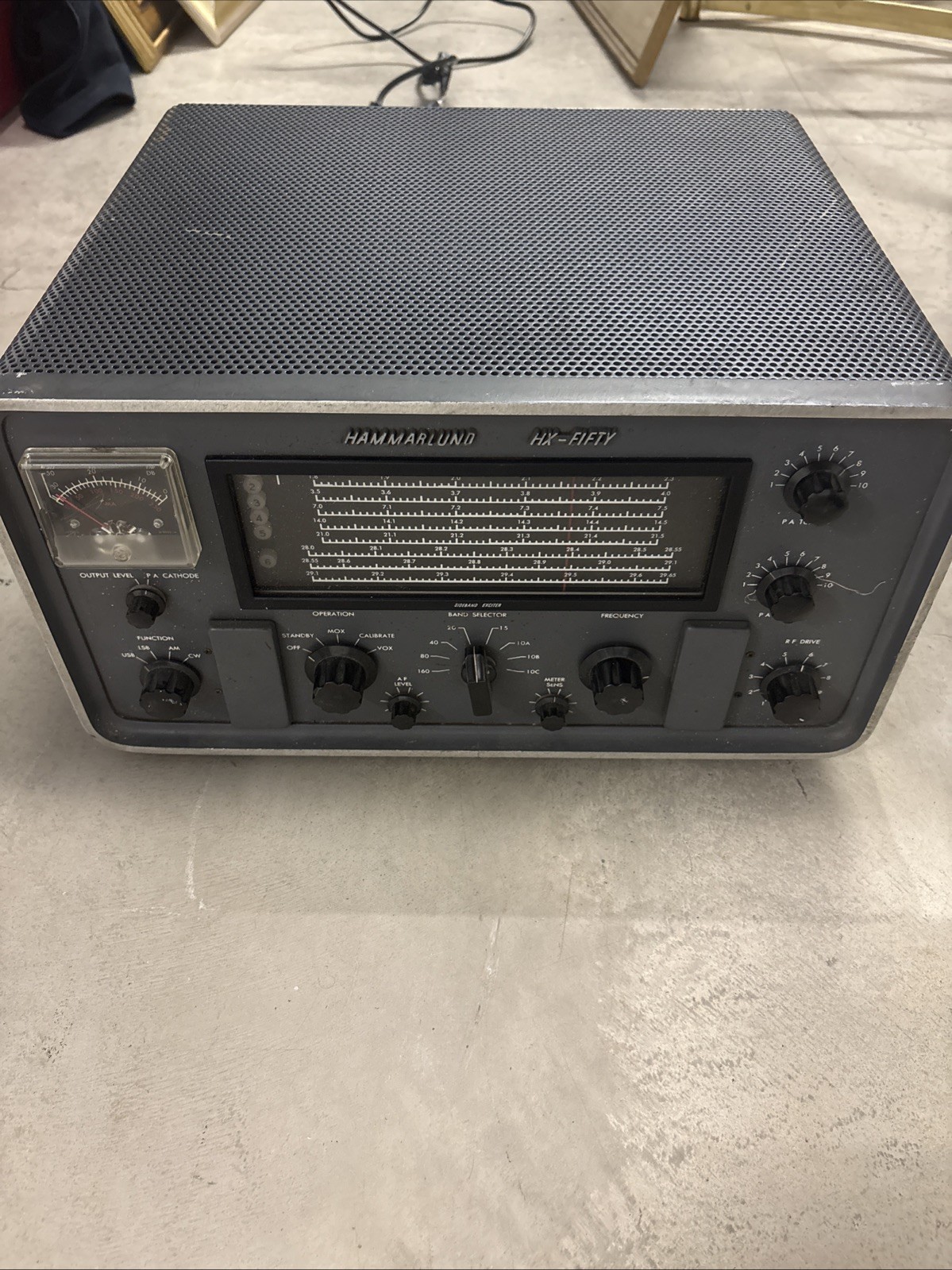 HAMMARLUND HX-50 HX-FIFTY TRANSMITTER HAMMARLUND HX-50 HX-FIFTY TRANSMITTER