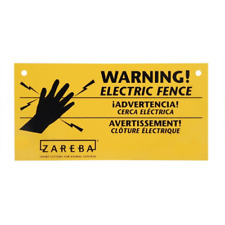 Zareba 680828 WS3 3-Pack Electric Fence Warning Signs, 3 picture