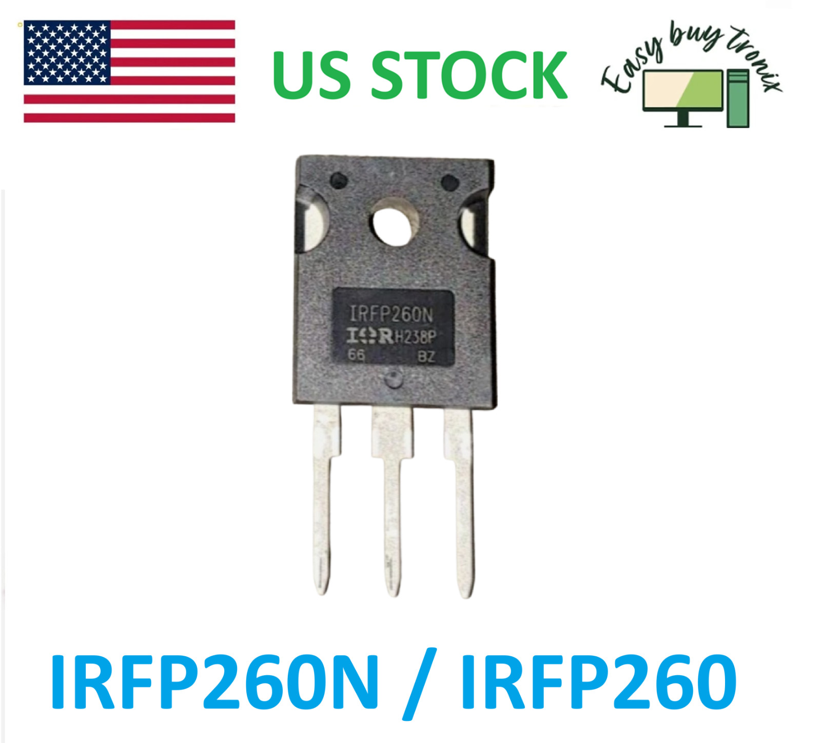 10pcs IRFP260N Power MOSFET IRFP260 N-Channel 50A 200V TO-247, US Stock 10pcs IRFP260N Power MOSFET IRFP260 N-Channel 50A 200V TO-247, US Stock