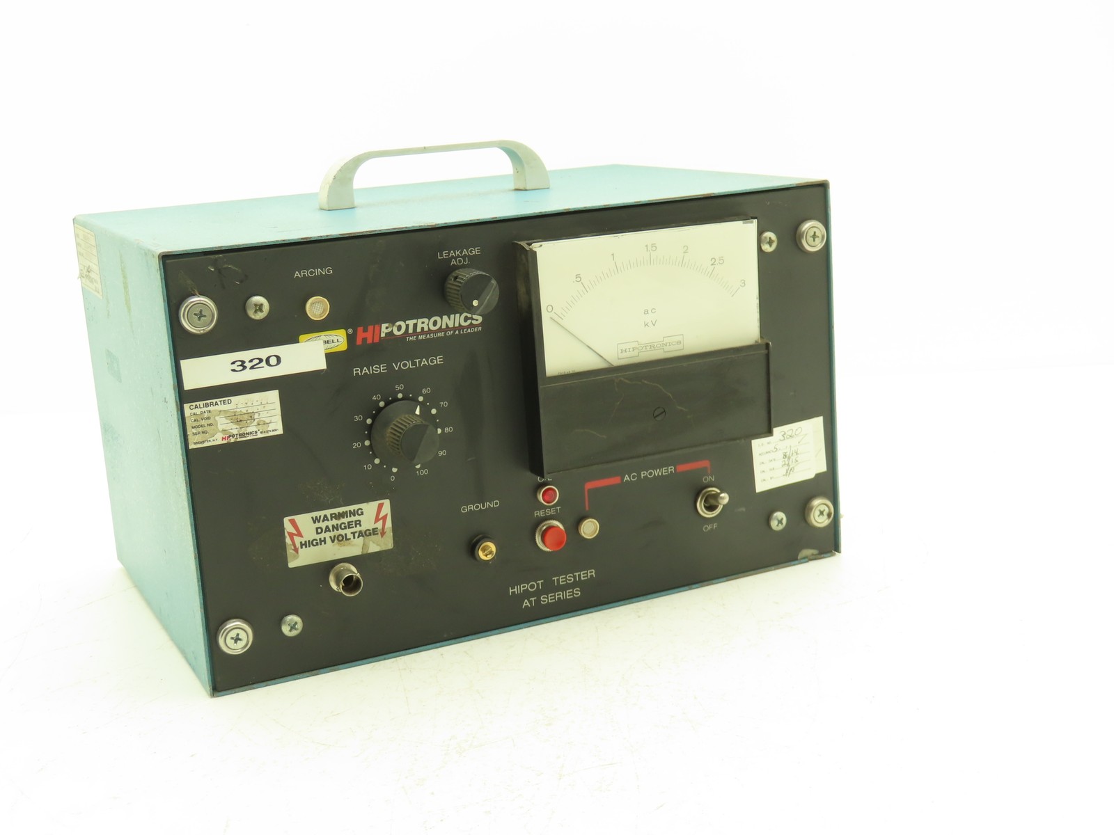 Hipotronics CS11-1028 Vintage AC Hipot Tester AT Series 0-3kV 0-5mA Hipotronics CS11-1028 Vintage AC Hipot Tester AT Series 0-3kV 0-5mA
