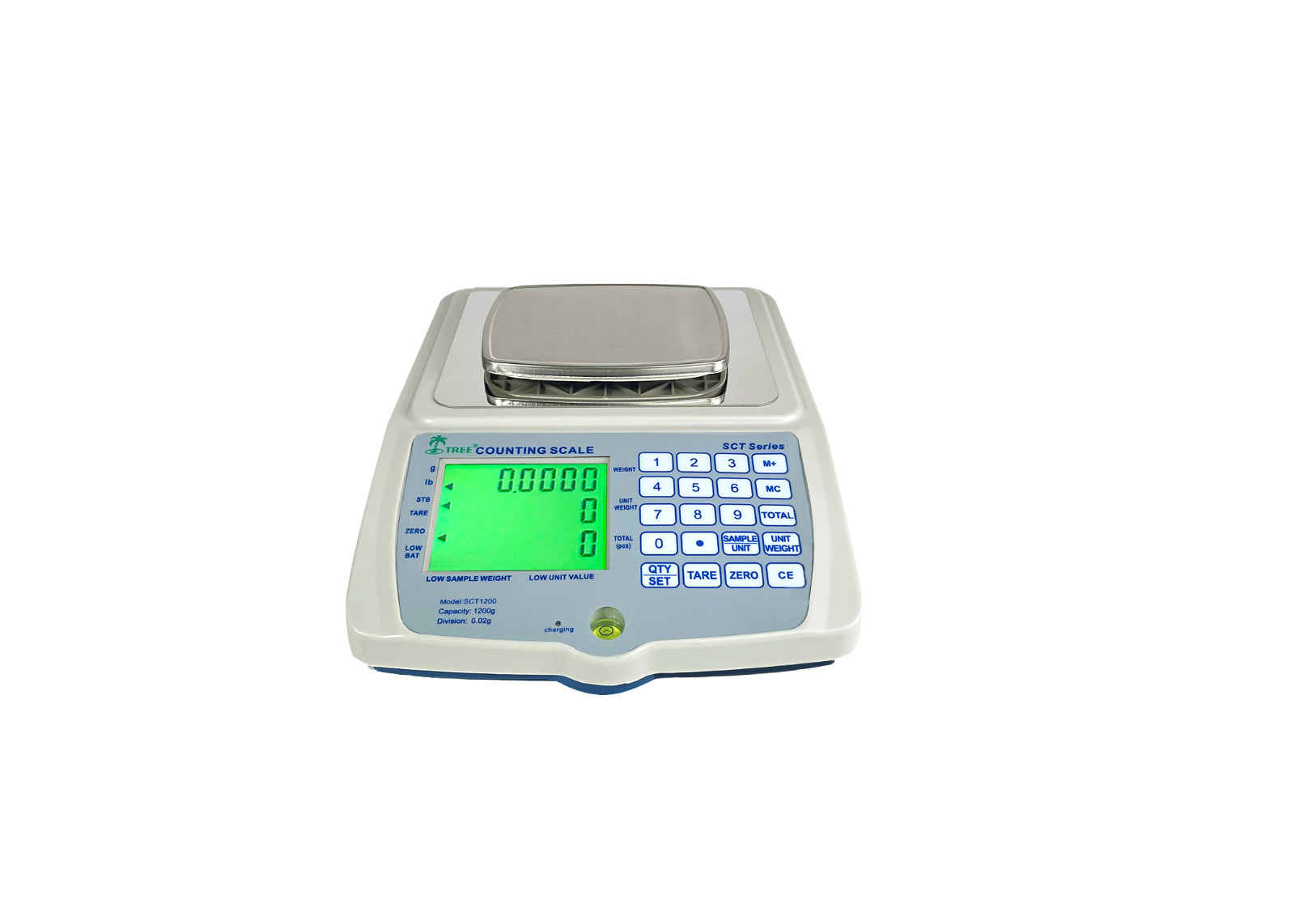 Tree SCT 1200 Industrial Small Counting Scale Hi/Lo Check Function 1200g x 0.02g Tree SCT 1200 Industrial Small Counting Scale Hi/Lo Check Function 1200g x 0.02g