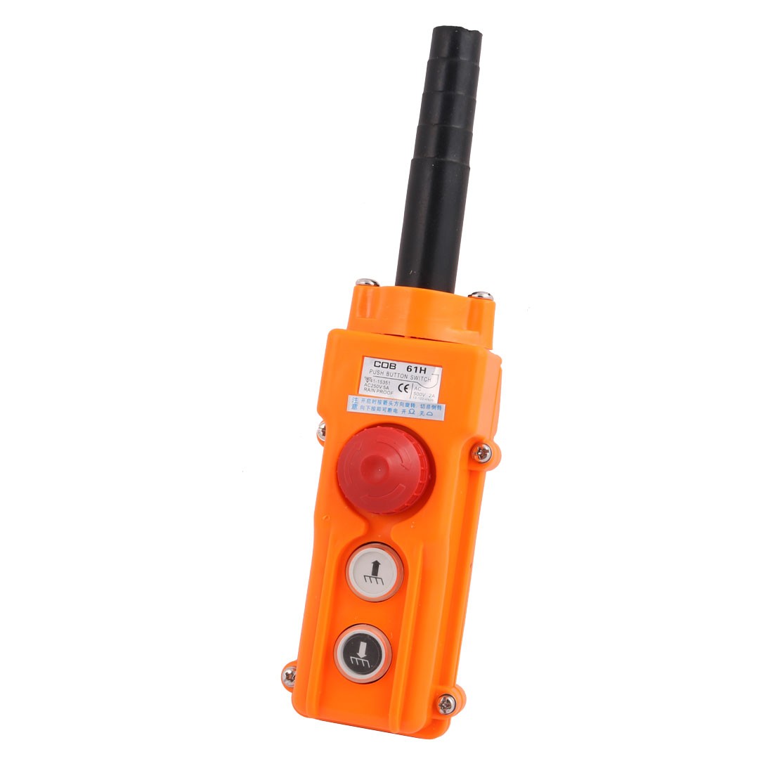 Rainproof Up Down Hoist Crane Pendant Push Button Switch COB-61H Rainproof Up Down Hoist Crane Pendant Push Button Switch COB-61H