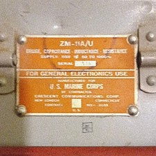 1952 Navy Marines  ZM-11A/I Bridge Capitance Inductance Resist Vintage Military picture