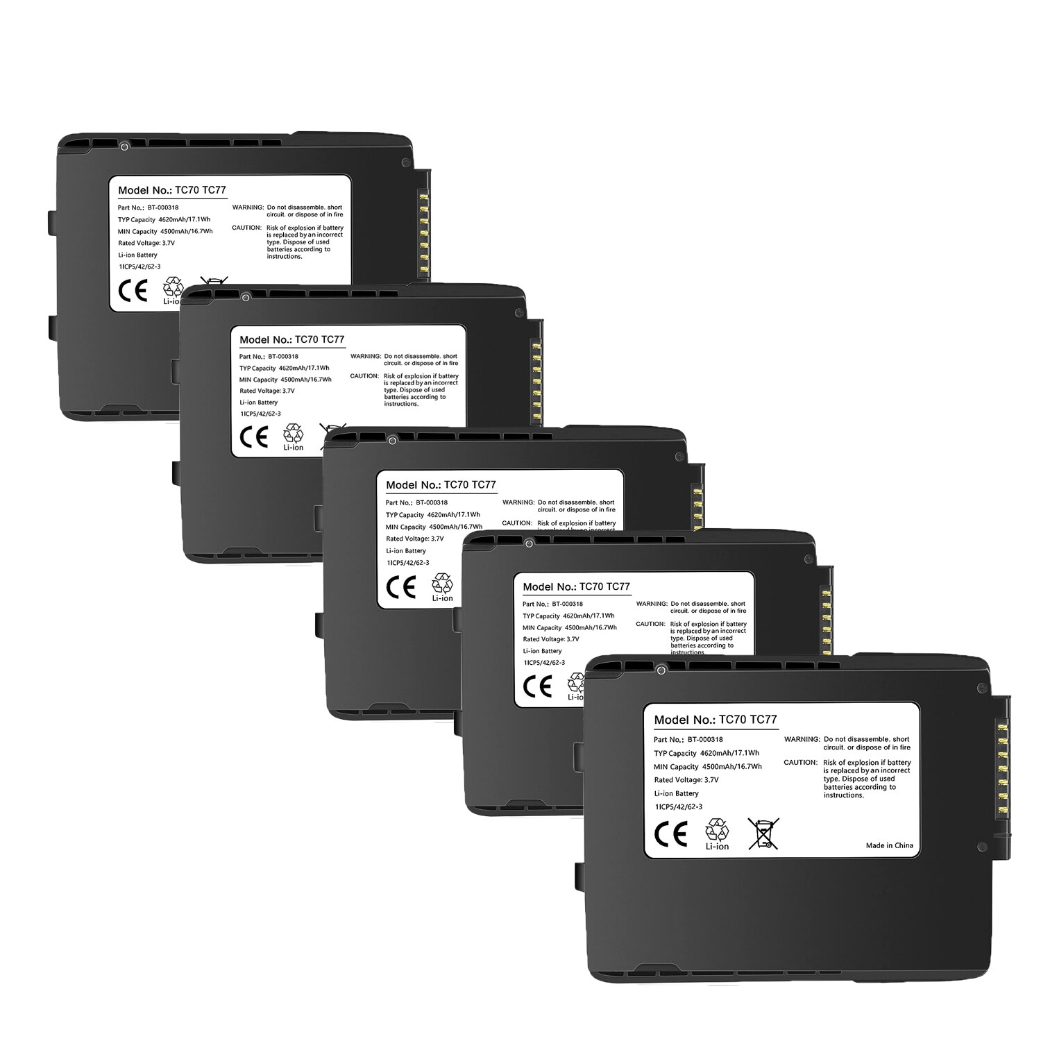 5/10/15 Pk New Genuine BT-000318-01 Battery for Zebra TC77 TC55 TC70 TC72 TC75 5/10/15 Pk New Genuine BT-000318-01 Battery for Zebra TC77 TC55 TC70 TC72 TC75